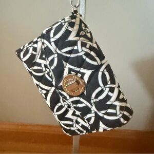 Vera Bradley Black and White Geometric Clutch